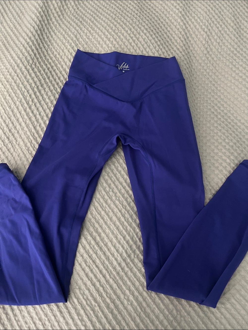 Violet High-Rise Crossover Waist Leggings